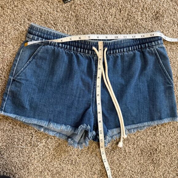 Aerie Jean Drawstring Shorts Small - Picture 4 of 4